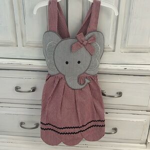 Elephant Crimson Alabama Dress
